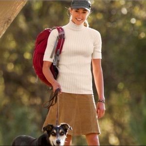 Atheta whenever cord gold skirt size 4